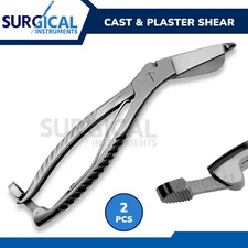 2 Pcs Cast Plaster Shears Surgical Orthopedic Instruments Stainless German Grade