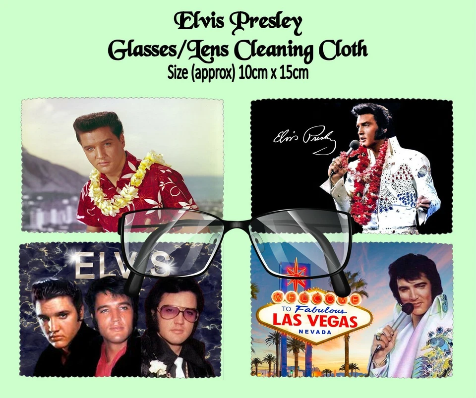 ELVIS PRESLEY GLASS/PHONE CLEANING CLOTH IDEAL SECRET SANTA STOCKING FILLER