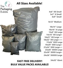 Buste postali grigie resistenti economiche plastica poli postali autosigillanti dimensioni pacchi