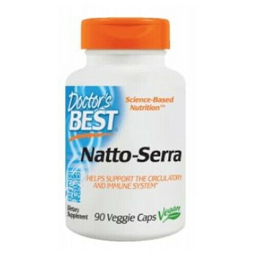 Natto-Serra 90 Gélules Végétariennes Par Doctors Best - Afbeelding 1 van 1