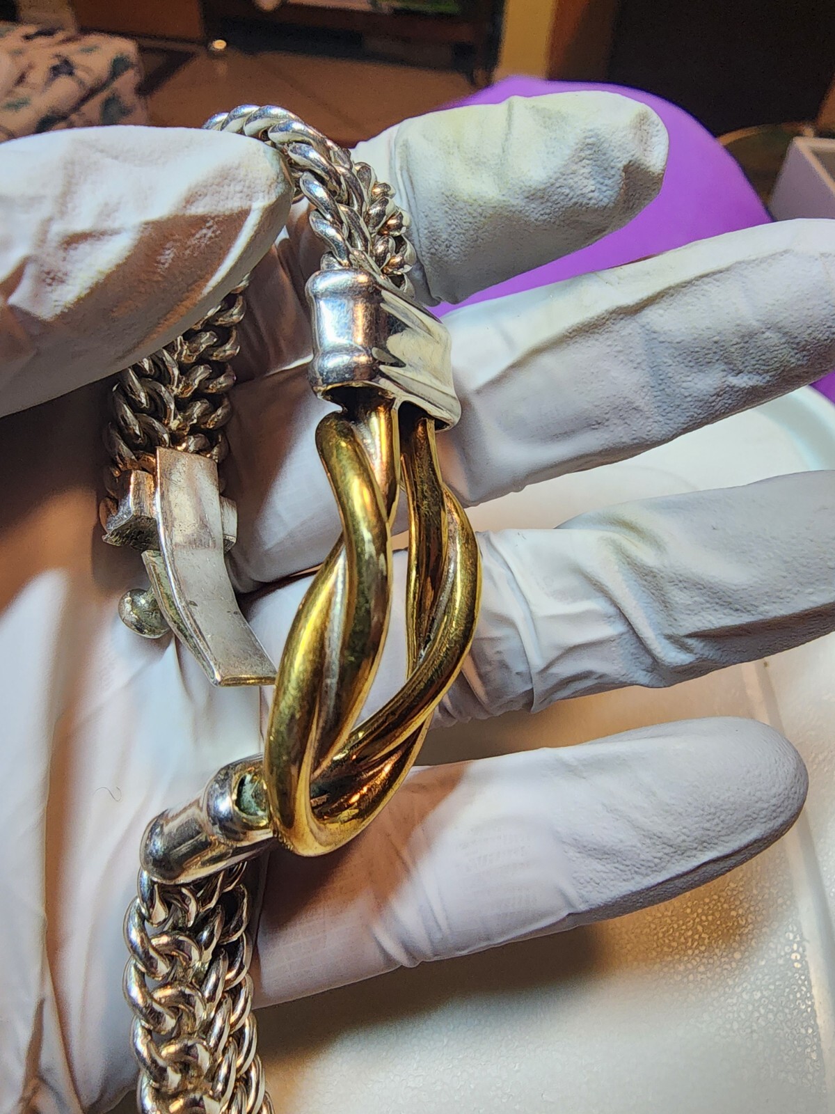 STERLING SILVER SOLID MESH BRACELET FROM MEXICO o… - image 8