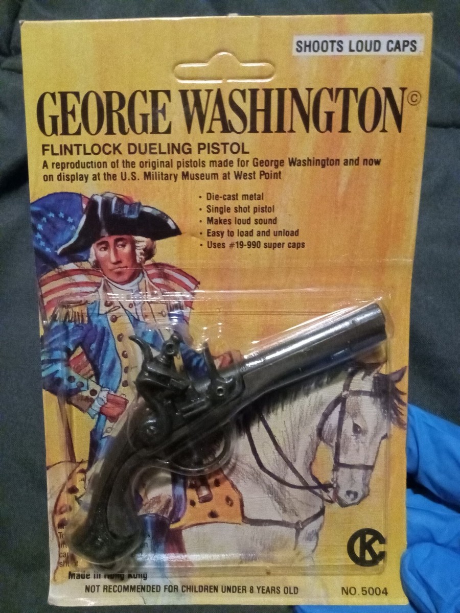 Vntg sealed ultra rare George Washington Flintlock dueling Vntg sealed ultra rare George Washington Flintlock dueling