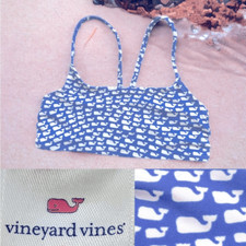 Vineyard Vines Whales Girls Swim Top Size S 6/6X