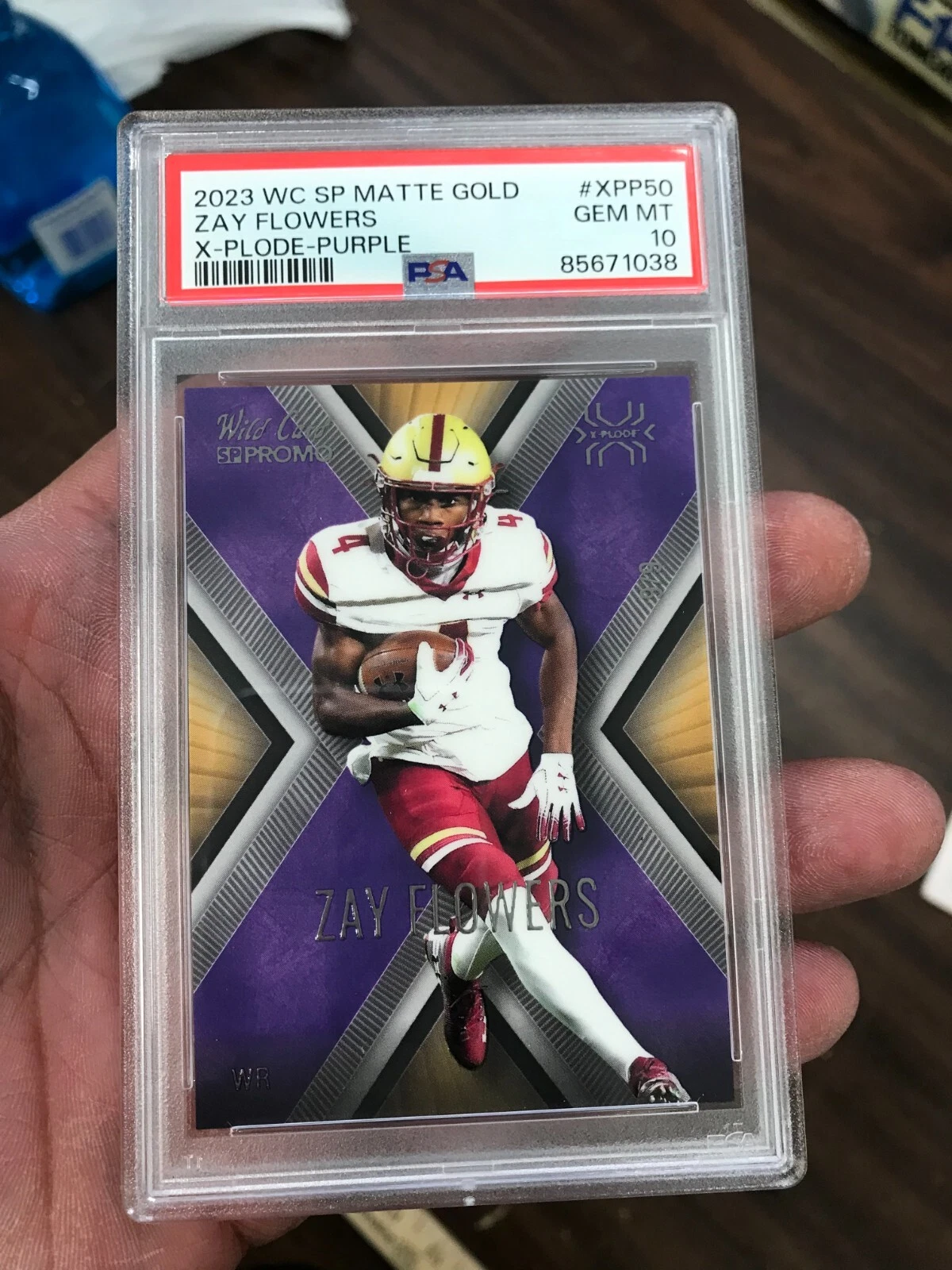 Zay Flowers Wild Card SP Matte Gold X-Plode #XPP50 Purple