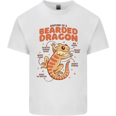 Bartagame Anatomie Eidechsen, Reptilien, Kinder T-Shirt Kinder