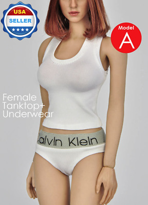 1//6 scale female Tank Top Underwear Set RED for Phicen TBLeague female figure