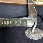 CASE XX #15031 U S ARMY COMMEMORATIVE RUSSLOCK SMOOTH NATURAL BONE WOOD BOX#127 — photo 4