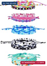 15pcs Braided Beaded Friendship Bracelets for Teens Girls Handmade Stackable Wov
