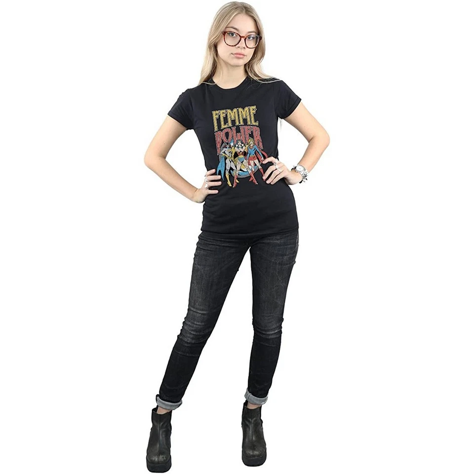 DC Super Hero Girls - T-shirt FEMME POWER - Femme (BI1619) - Photo 3/4