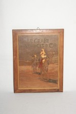 Tableau bois le crabe aux pinces d'or, tintin