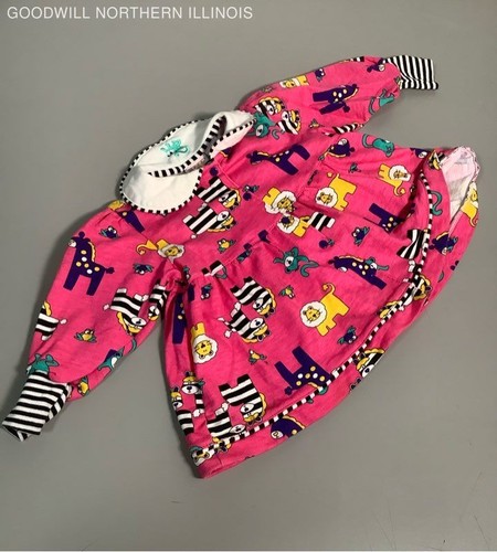 Vintage Baby's 90's 2nd Street Safari Lions & Zebra Shirt Size 24M
