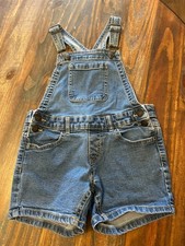 Thereabouts Size 6 Girls Shorts Overalls Kids Denim