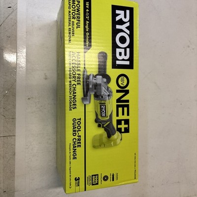 Ryobi ONE+ 18V Cordless 4-1/2 in. Angle Grinder - Tool Only NIB(PCL445B) V 0004
