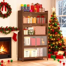 56'' 4-Door Flip Cabinet -Tall Metal Storage Unit for Bedroom,Office&Living Room