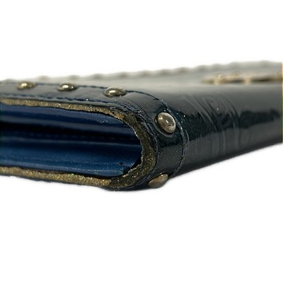 ANNA SUI Blue Patent Leather Long Wallet | eBay