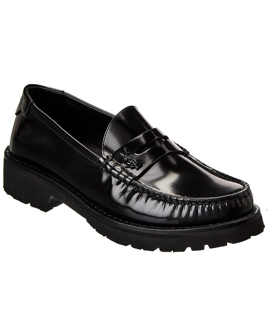 Кожаные мокасины Saint Laurent Le Loafer 15 Женские черные 38 124590₽