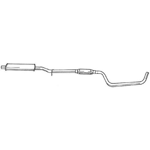 Silencieux central Sigam 53412 contre les bruits d'échappement et vibrations sur Volvo