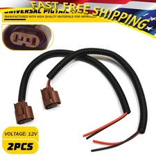 Front Turn Signal Light Harness Pigtail Wire Female Socket 9006 HB4 Harness Two