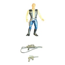 Star Wars Han Solo POTF Kenner 1995 Power Of The Force Action Figure Blaster VTG