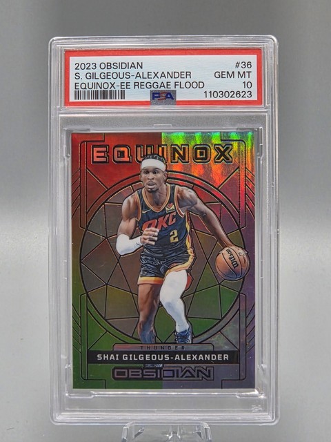2023 Obsidian Shai Gilgeous-Alexander Equinox Reggae Flood /60 PSA 10 (Pop 2)