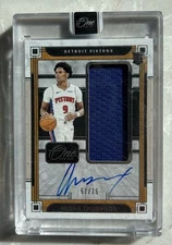 2023-24 Panini One And One Rookie Jumbo Jersey Auto Ausar Thompson /75 SEALED OC