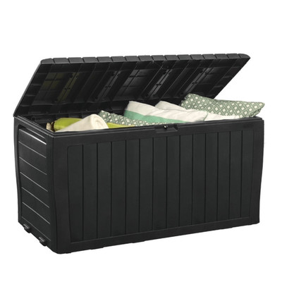 Keter Marvel 71 Gallon Durable Resin Outdoor Deck Box Storage Organization Graph