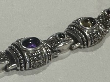 Sterling Silver 925 & Gemstone Bracelet Jewelry