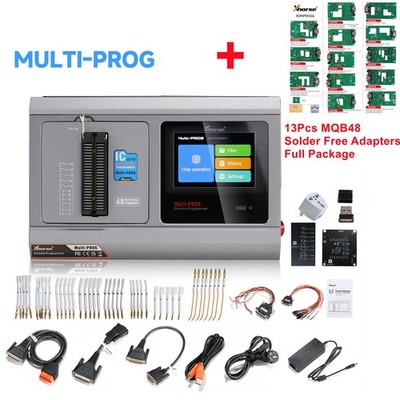 Xhorse Multi Prog E-CU TCU Programmer +13PCS XDNPM3GL MQ-B48 Solder Free Adapter
