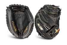 All Star Pro Elite Catchers Baseball Gloves Closed Black 35 Inch Right Hand