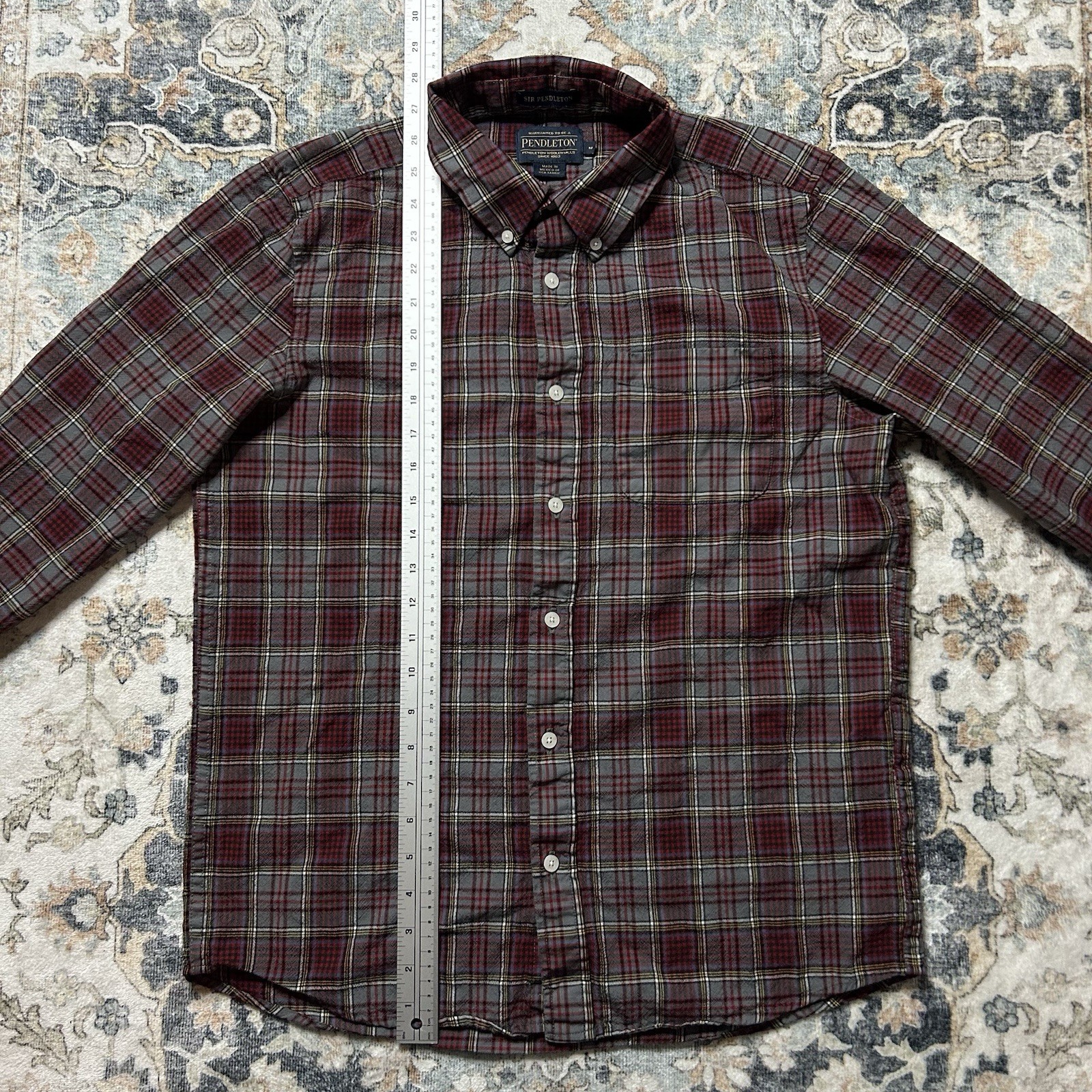 Pendleton Sir Pendleton Shirt Button Flannel Plai… - image 9