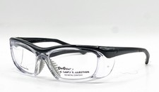 NEW ON GUARD LEADER COLLECTION OG-220S BLACK CRYSTAL AUTHENTIC EYEGLASSES 58-15