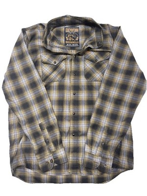 Dixxon Flannel Company Brownells Big Iron Men s L Long Sleeve Plaid Shirt Yellow