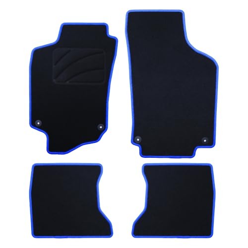 Passione Opel Combo C: Tappetini Custom 5 Pezzi Bordo Blu Sport