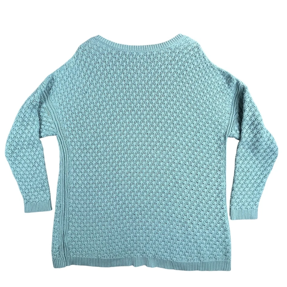 Old Navy Sweater Women XL Green Mint Popcorn Pullover Maternity Knit Lightweight - Image 2 of 4