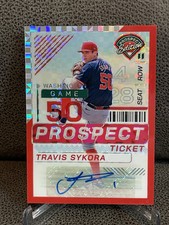 Travis Sykora 2024 Panini Prospect Red Auto /199 Nats