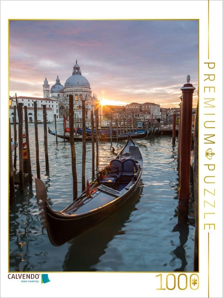 Calvendo Puzzle Gondel Bei Sonnenuntergang 1000 Teile Puzzle Hoch | 1000 Teile L-image