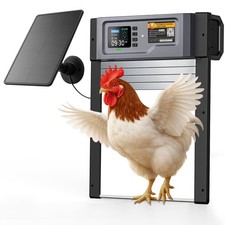 Automatic Chicken Coop Door   Solar Powered Chicken Door with Light Sensor, T...