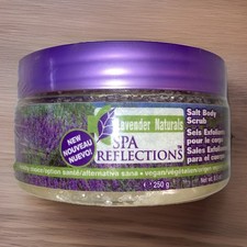 Spa Reflections Lavender Naturals Salt Body Scrub 8.5 OZ Vegan Gluten Free NOS