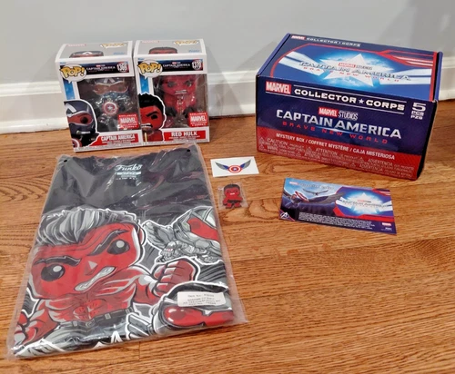 Captain America Brave New World, Funko Marvel Collector Corps Box (Size: Med)