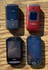 LG  SAMSUNG Telephone Cell Phone Lot Collection of 4 Phones Cellular Telephones