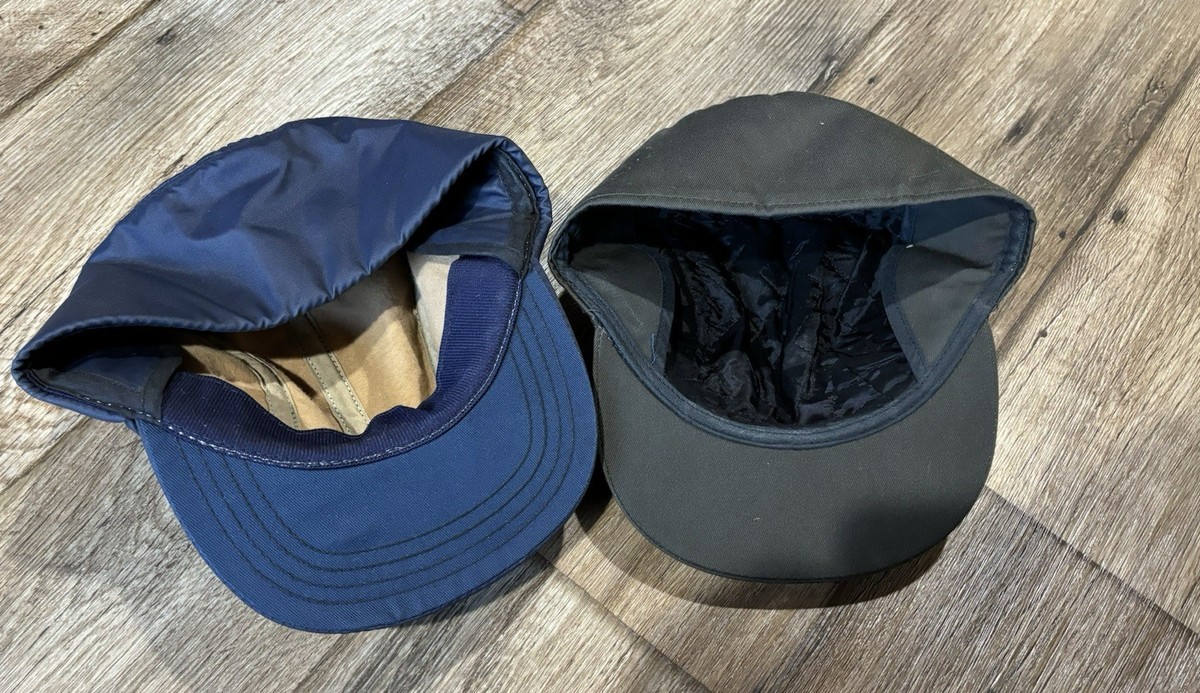 Lot Of 2 Men's Vintage Flat Brim Hats Small 6 7/8 American Hatters