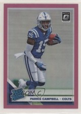 2019 Panini Donruss Optic Rated Rookie Pink Prizm Parris Campbell #165 04jd