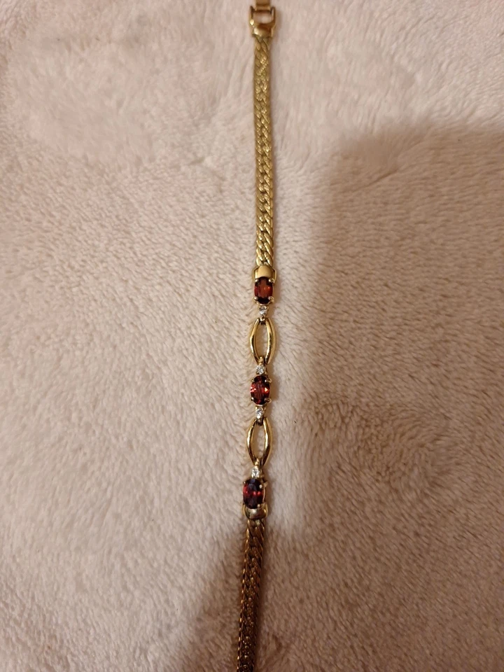 Roman Gold Bracelet With Diamonds And Rubies? Will Confirm At Jeweler Before Pur - Image 3 of 4