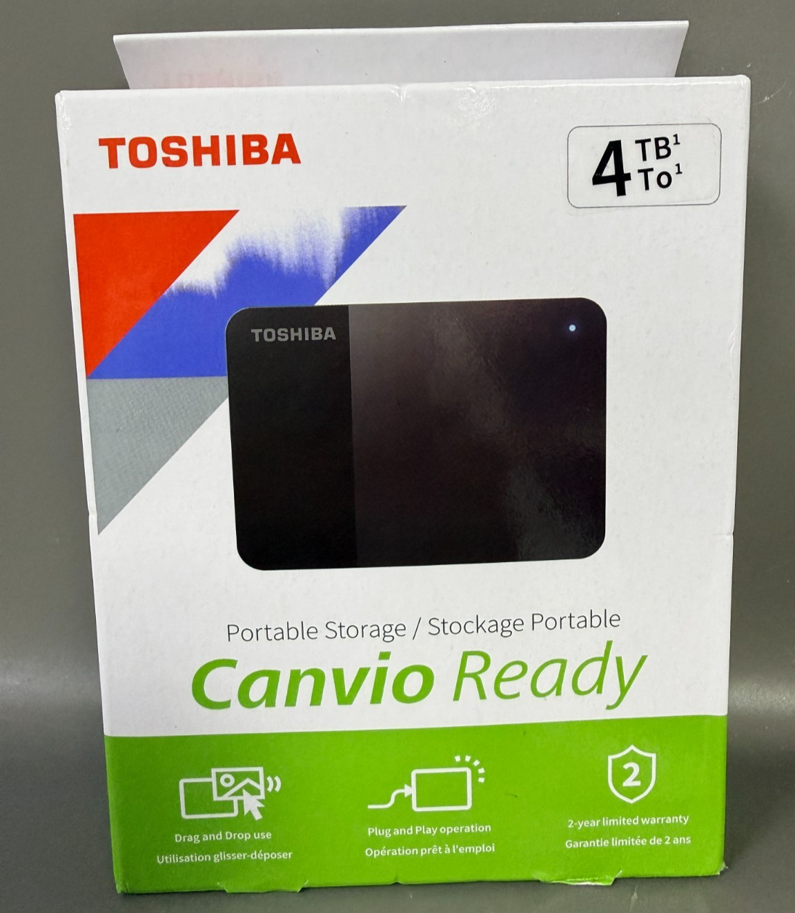 Toshiba Black Canvio Ready External Hard Drive 4 Tb 2.5" Micro-Usb B 2. - Image 2