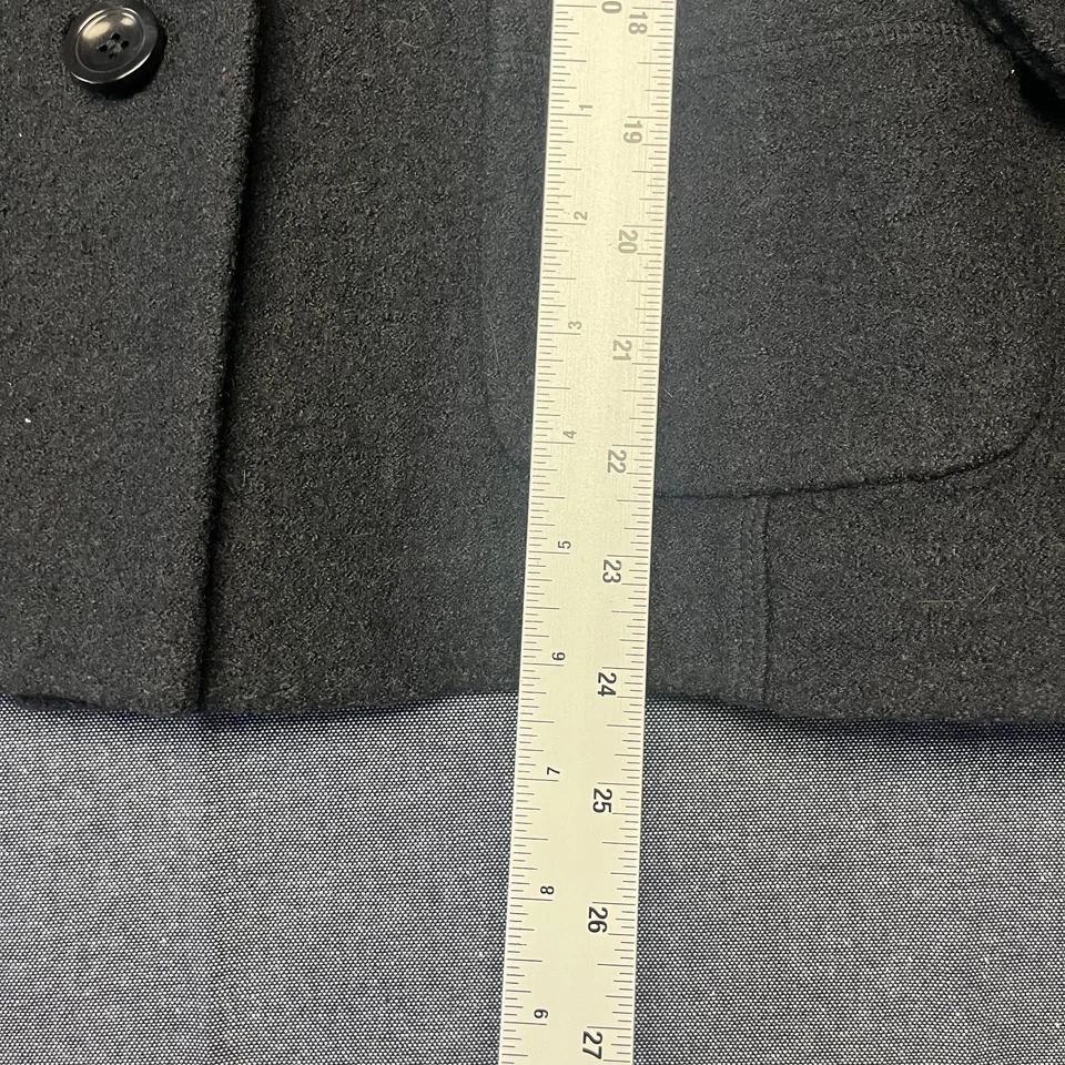 Talbots Women Blazer Jacket Size L Petite Gray Wool Single Breasted Button Front - Image 4 of 4