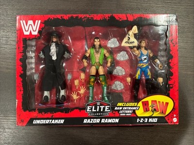 WWE Elite RAW 30th Anniversary Target 3 Pack Undertaker Razor Ramon 123 Kid NIB
