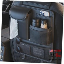 Backseat Car Organizer,5 Storage Pocketscar Seat Organizer,Car Storage Black1