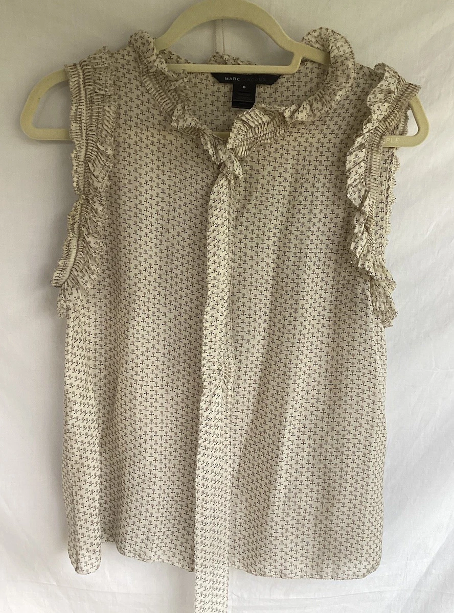 moco 新品、未使用 MARC JACOBS ストライプ シルクブラウス Marc Jacobs ザ ストライプ シャツ | ブルー | FARFETCH JP