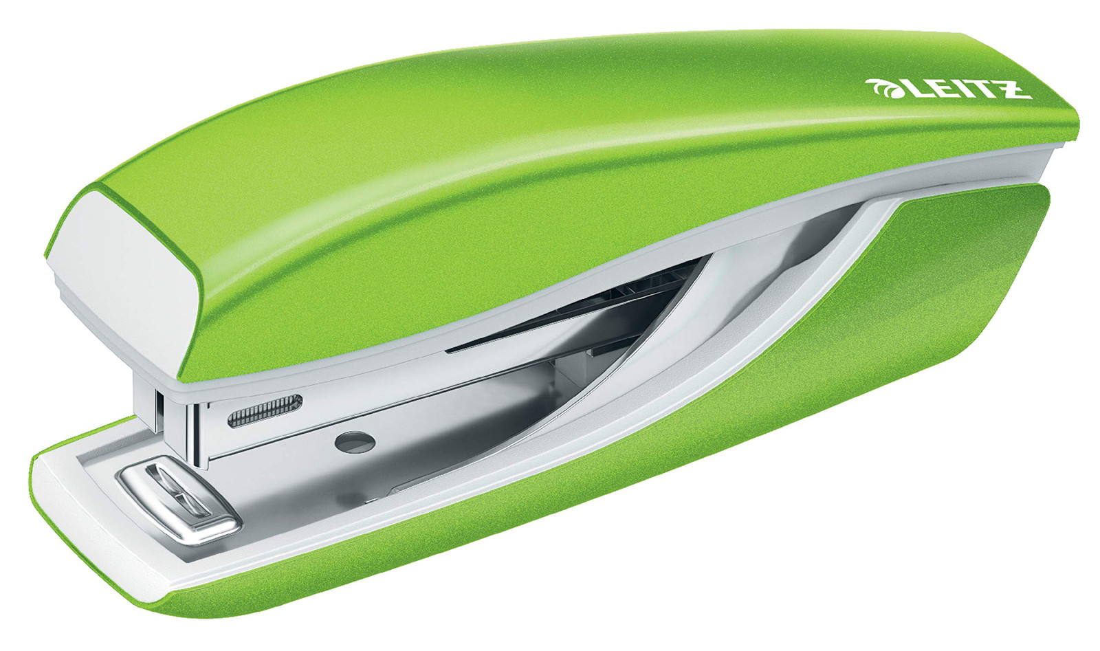 Leitz 55022054 Mini Stapler, 10 Sheet Capacity, Ergonomic Metal Body, Includes S
