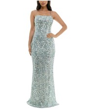 Emerald Sundae Womens Sequined Gown Dress